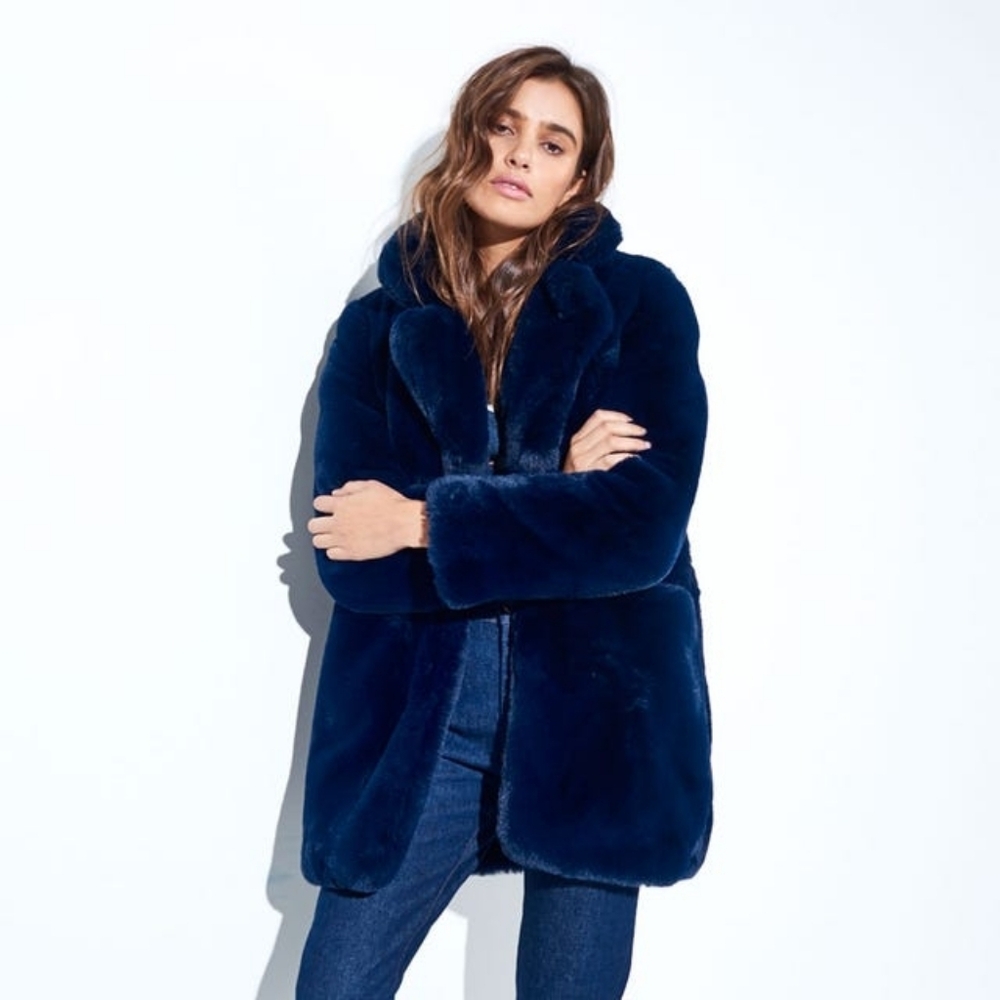 《 Apparis 》Midnight Blue Eloise Faux Fur
